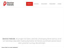 Tablet Screenshot of demirerhidrolik.com